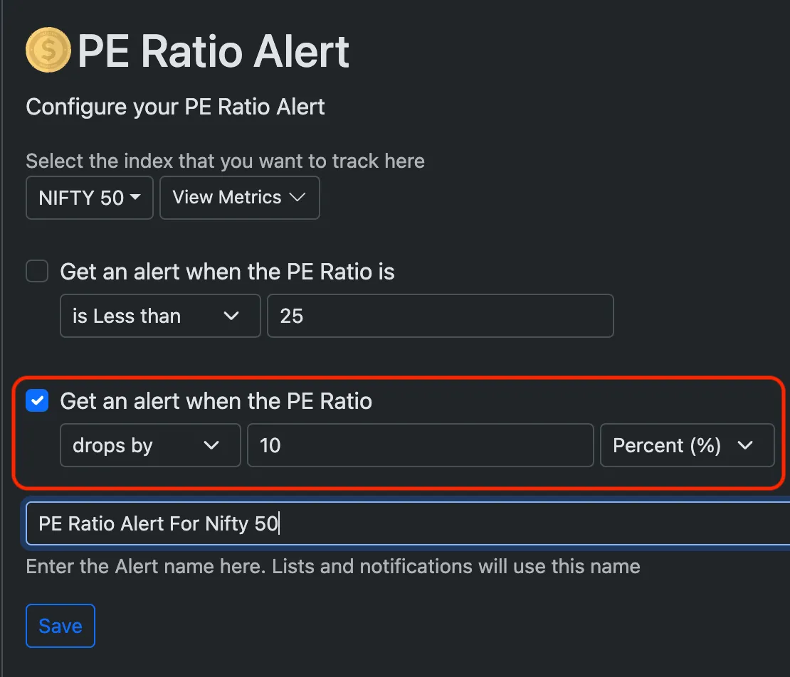 relative threshold using units